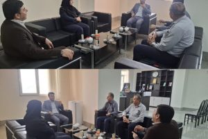 دیدار اعضای شورای اسلامی شهر خارگ و معاون شهردار با رییس دادگاه عمومی بخش خارگ به مناسبت گرامیداشت هفته قوه قضائیه